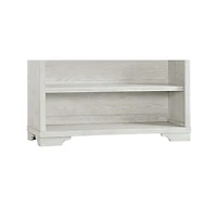 Westwood Design Foundry Traditional Wood Bookcase in White Dove