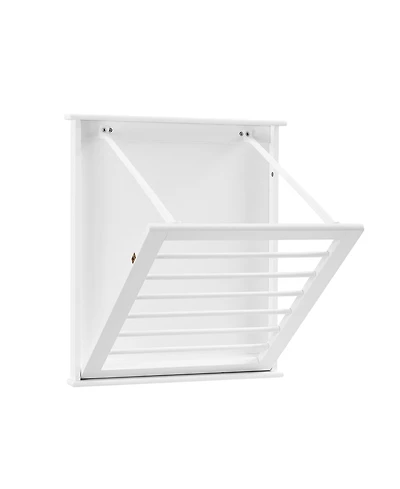 Danya B Folding Wall Mounted Drying Rack - White