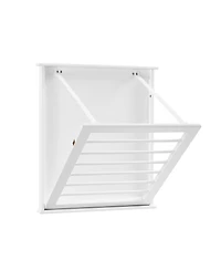 Danya B Folding Wall Mounted Drying Rack - White