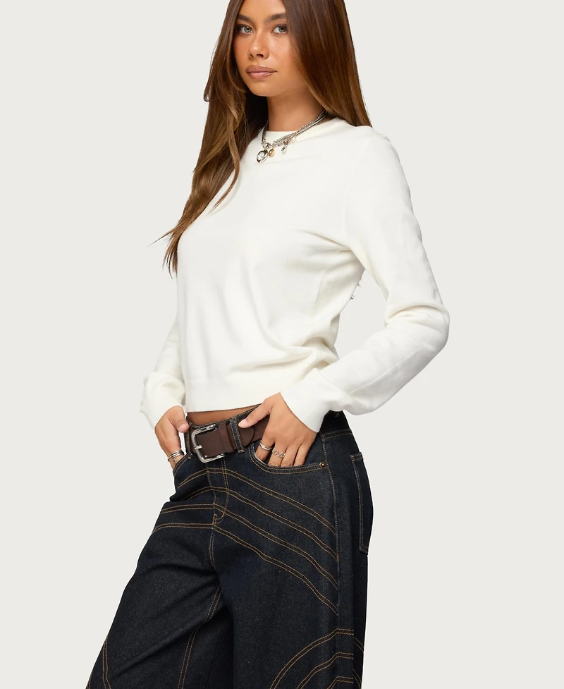 Edikted Women's Lizzey Crewneck Sweater