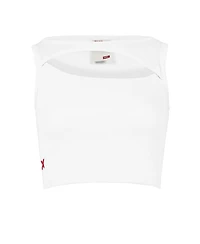 Pcfg Women's Ribbed Stretch Cotton-Blend Cropped Tank Top