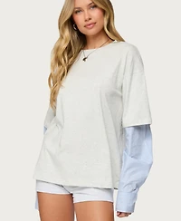 Edikted Women's Tailor Oversized Layered Top