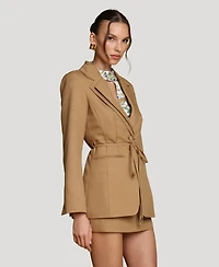 Avec Les Filles Women's Cutaway Spread Collar Blazer