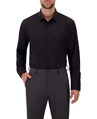 Report Collection Men's 4-Way Geometric-Print Spread-Collar Woven Dress Shirt