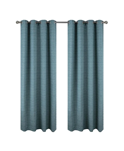 Rt Designer Collection Kensington Jacquard Foam Backed Luxurious Decorative Grommet Curtain Panel 54" x 84" Wedge