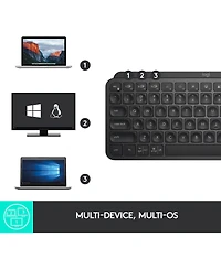 Logitech Mx Keys Mini Minimalist Wireless Illuminated Keyboard (Black)