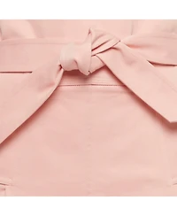 Pre-Owned Salvatore Ferragamo Women's Pink Cotton Belted Mini Skirt