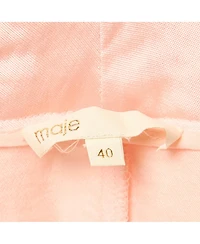 Pre-Owned Zimmermann Women's Pink Satin Tie-Up Trousers