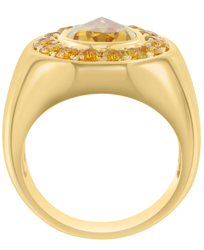 Effy Collection Citrine Ring (2-1/5 ct. t.w.) in 14k Yellow Gold Over Silver