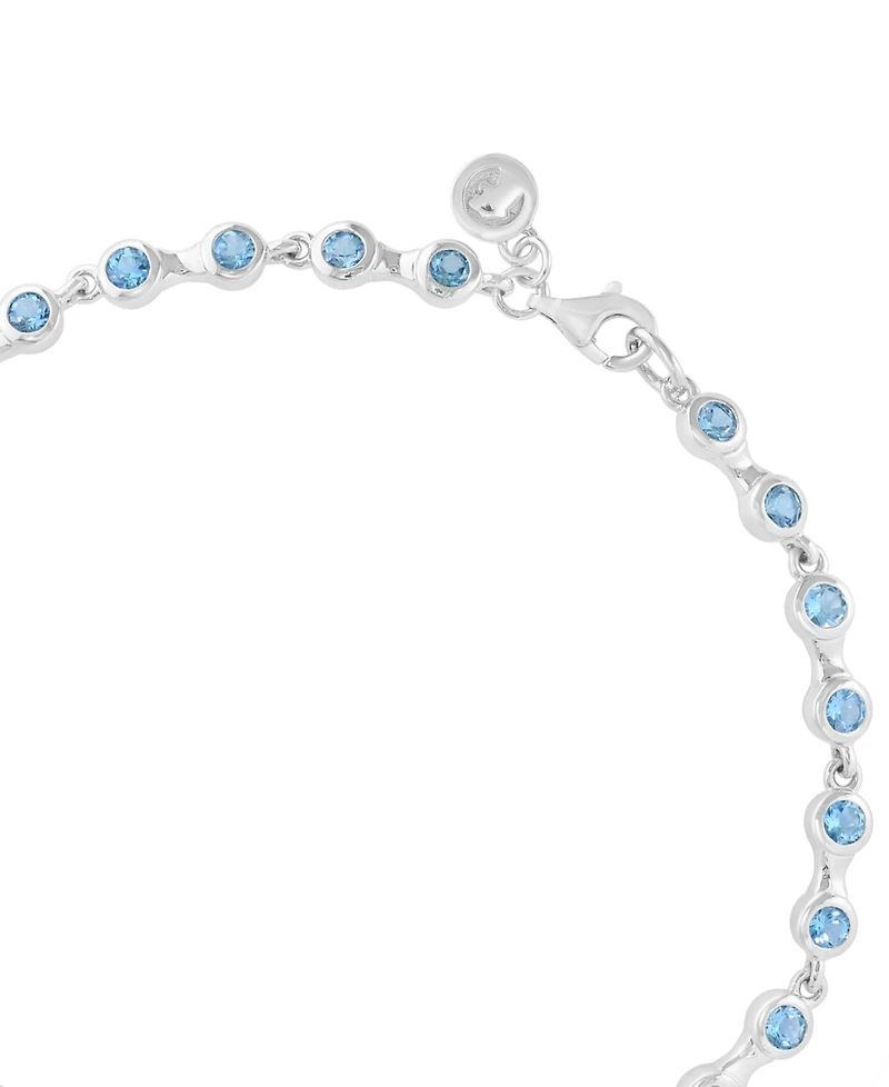 Effy Collection Blue Topaz Bracelet (2-3/4 ct. t.w.) in Sterling Silver