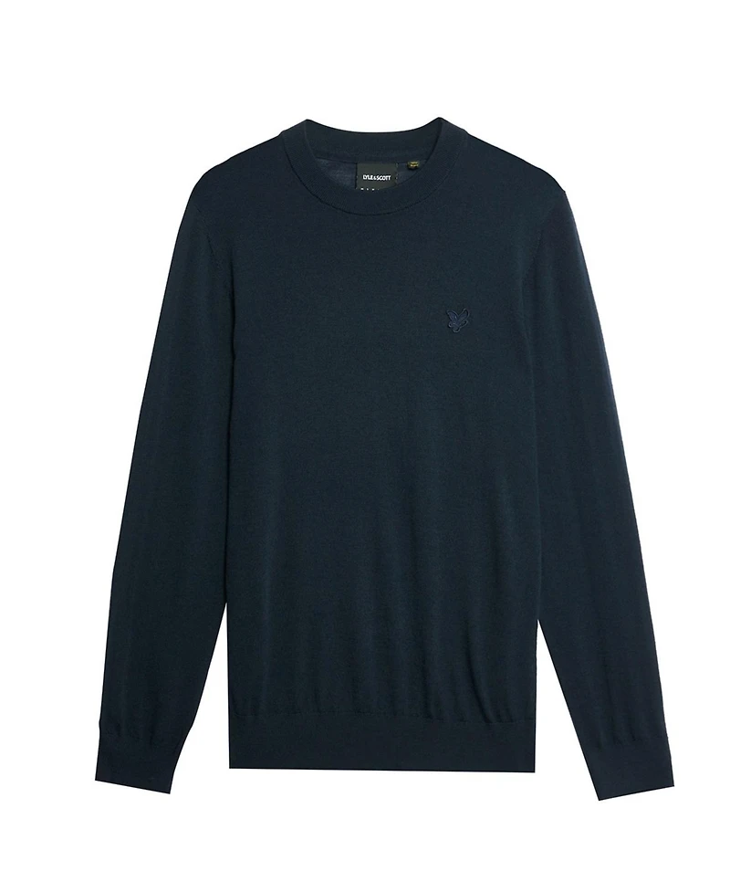 Lyle & Scott Men's Tonal Eagle Merino Crew Neck Sweater