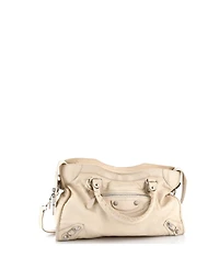 Pre-Owned Balenciaga Medium City Giant Studs Bag Leather