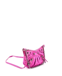 Pre-Owned Balenciaga Mini Le Cagole Giant Studs Shoulder Bag Leather