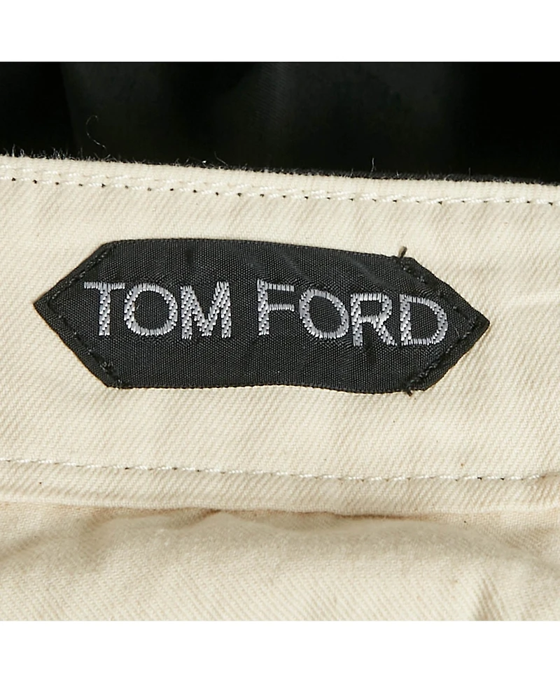 Pre-Owned Tom Ford Men's Black Cotton Blend Cargo Pants