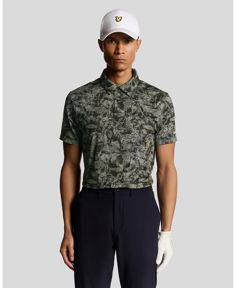 Lyle & Scott Men's Golf Digital Floral Polo Shirt