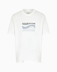 A|X Armani Exchange Men's Cotton Wave Logo Print T Shirt