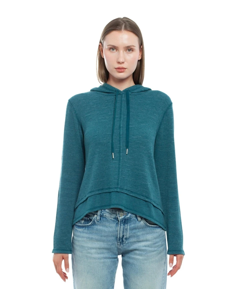 Wilt Clothing Women's Long Sleeve Double Peplum Hoodie