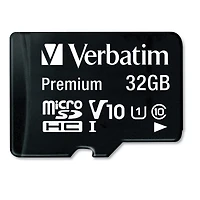 Verbatim 44083 32GB Premium microSDHC Memory Card with Adapter