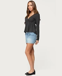 Edikted Women's Kenzie Long Sleeve Babydoll Top