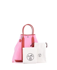 Pre-Owned Hermes 28 Garden File Tote Toile and Leather