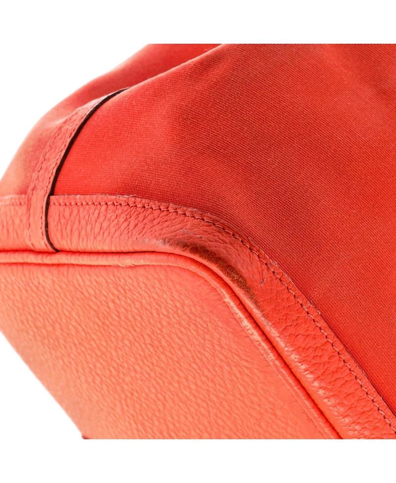 Pre-Owned HERMES 36 Garden Party Tote Toile and Leather