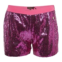 Pre-Owned Roberto Cavalli Women's Pink Sequin Shorts