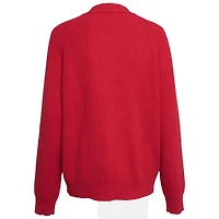 Pre-Owned Zadig & Voltaire Women's Pre-Owned Zadig and Voltaire Red Rib Knit Lace-Up Kassy Lc Sweater