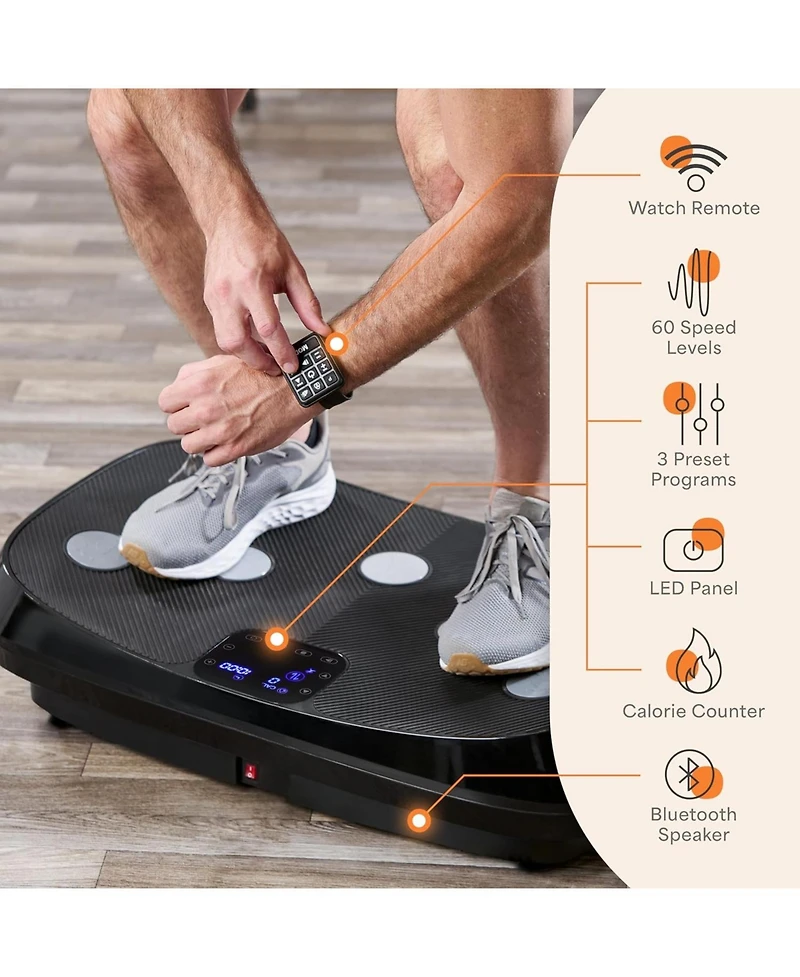 LifePro Rumblex 4D Vibration Plate – Triple Motor, 3D/4D Vibration for Whole Body Fitness at Home