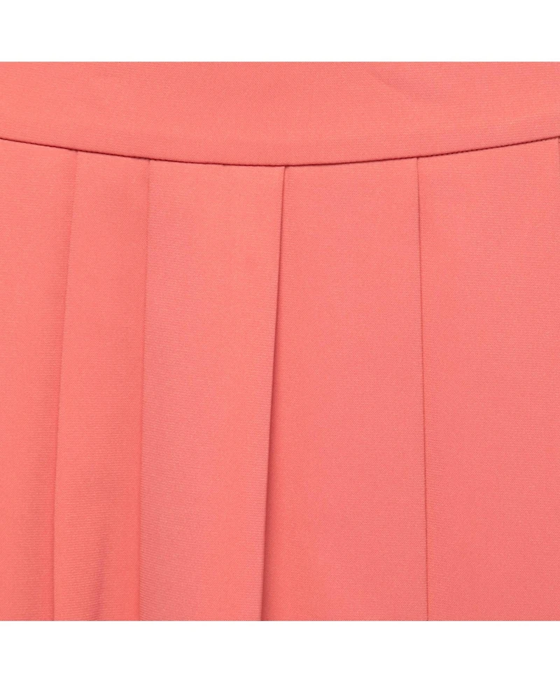 Pre-Owned Moschino Women's Pink Crepe Pleated Mini Skirt
