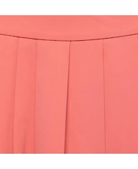 Pre-Owned Moschino Women's Pink Crepe Pleated Mini Skirt
