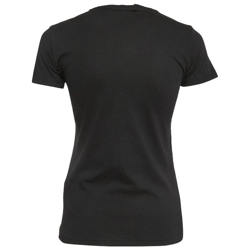 Pre-Owned Love Moschino Women's Logo Print Cotton Short Sleeve Slim Fit T-Shirt