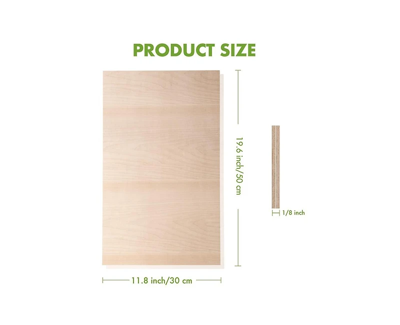 Robotime 3D Puzzles 3mm Plywood Maple Plywood for Laser Cutting Engraving Thin Maple Boards Crafting Wood Sheets