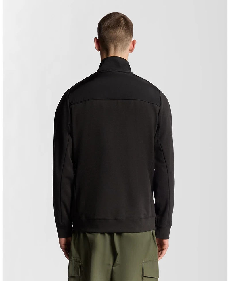 Lyle & Scott Men's Panelled Hybrid Quarter Zip Sweatshirt