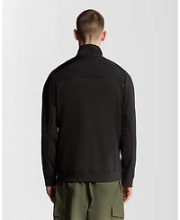 Lyle & Scott Men's Panelled Hybrid Quarter Zip Sweatshirt