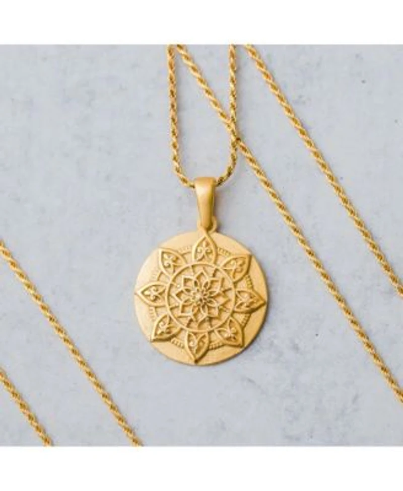 Mantra Mandala I Am Worthy Gold Original