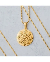 Mantra Mandala I Am Worthy Gold Original