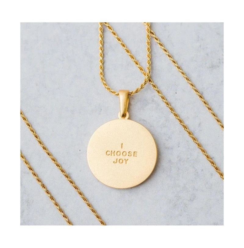 Mantra I Choose Joy Necklace Gold / Original