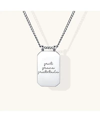 Mantra Grit Grace Gratitude Note To Self Necklace Yellow Gold