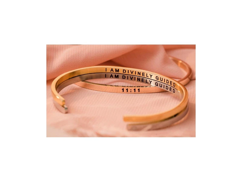 Mantra 11:11 I Am Divinely Guided Bracelet Yellow Gold / Original