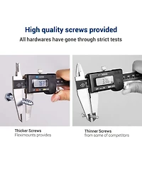 FlexiMounts Wr Series WR26B-e – 24″ D × 36″ W Black Steel Wall Shelves (4-Pack)