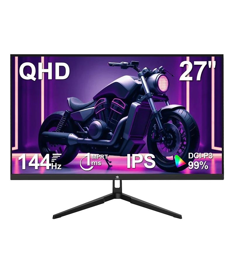 Z-edge 27" 2K Qhd 2560×1440 Ips Gaming Monitor – 144Hz, 1ms, FreeSync, 2×Hdmi 2.0, 2×Dp 1.4