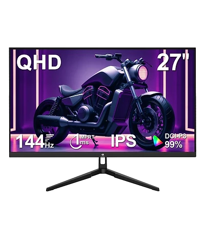 Z-edge 27" 2K Qhd 2560×1440 Ips Gaming Monitor – 144Hz, 1ms, FreeSync, 2×Hdmi 2.0, 2×Dp 1.4