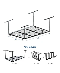 Fleximounts Ohk Series Ceiling Mounted Overhead Garage Storage Rack