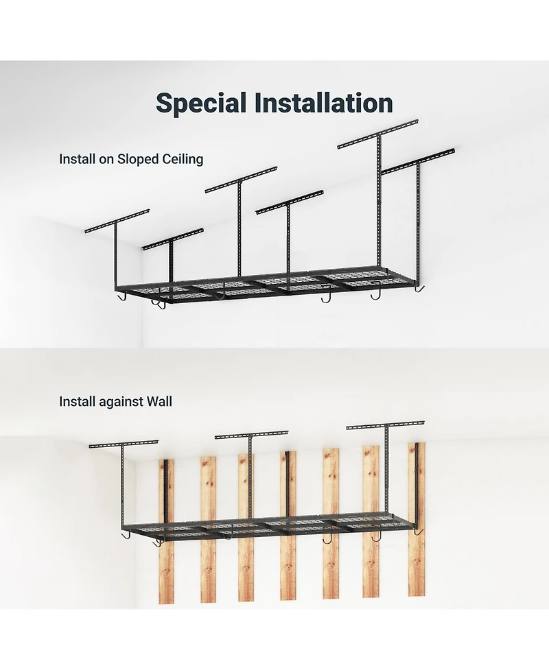 Fleximounts Ohk Series Ceiling Mounted Overhead Garage Storage Rack