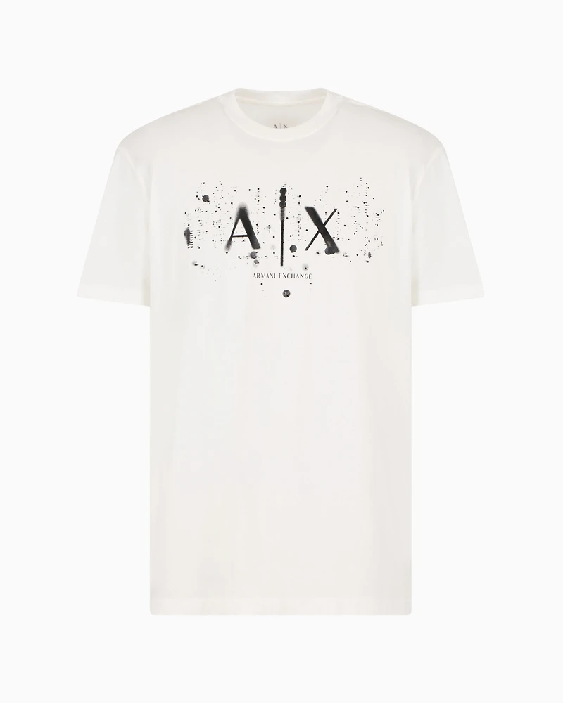 A|X Armani Exchange Men's Splatter Graphic Logo T-Shirt