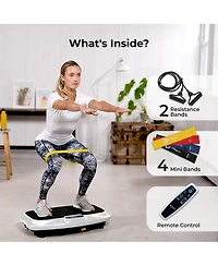LifePro Waver Vibration Plate - Whole Body Workout Machine with Loop Bands for Toning & Weight Loss