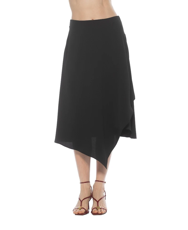 Alexia Admor Women's Jess Asymmetric Midi Skirt