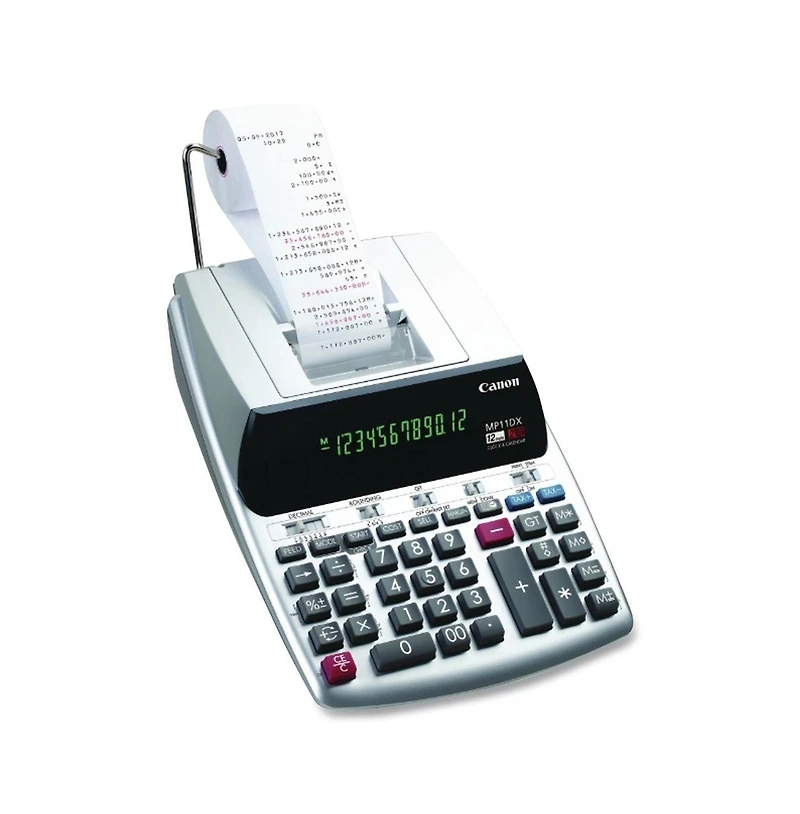 Canon 2198C001 3.7 Lines/Sec MP11DX-2 Printing Calculator - Black/Red Print