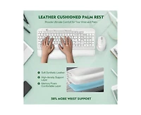 risokeys Wireless Keyboard & Mouse Combo – Full-size, cushioned palm rest