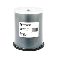 Verbatim 95252 700 Mb 52X Cd-r White Inkjet Printable Hub Printable (100/Pack